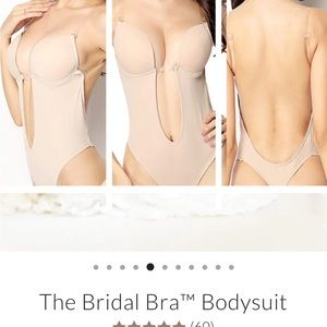 Bridal bra bodysuit